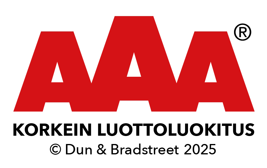 Korkein luottoluokitus logo Maalausliike Suojaväri on saanut korkeimman luottoluokituksen.
