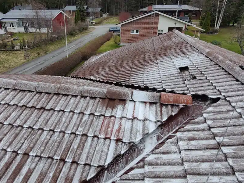 Kasvustontorjunta-aineen levitys ennen pinnoitusta